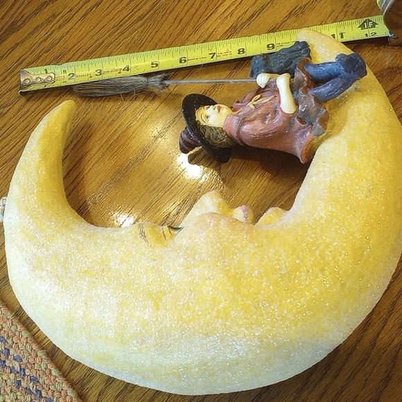 Bethany Lowe Halloween Witch On the Moon - Picture 5 of 7